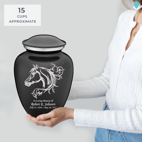GetUrns Personalized Horse Cremation Urn for Human Ashes 200 lbs