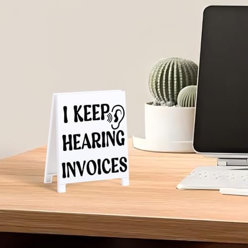 Funny Accountant Desk Sign Tax Season Decor