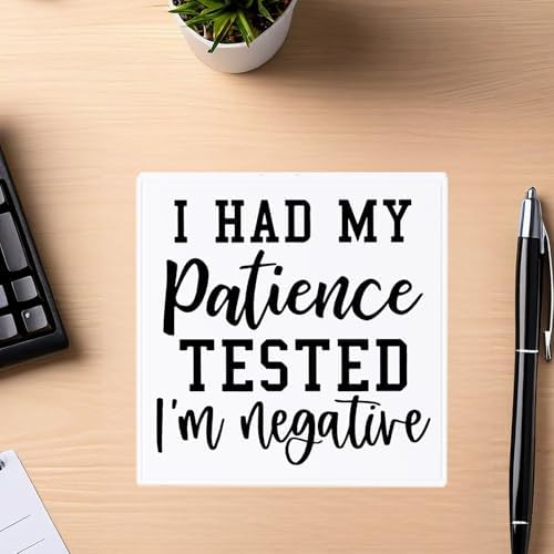 Funny Desk Sign with Witty Quote Office Humor Decor
