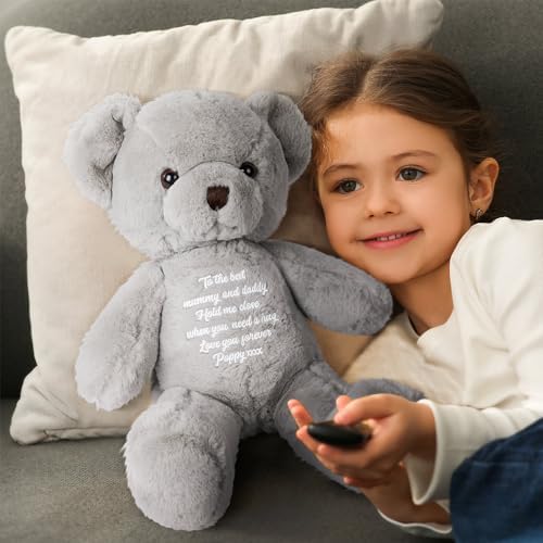 Personalized Memory Bear Ashes Keepsake with Urn and Message