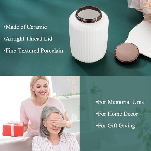 SOITIS 45 Inch Ceramic Urns for Ashes - Medium Keepsake Urn