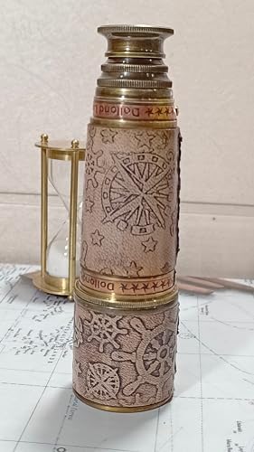 Antique Brass Pirate Spyglass Telescope 18 Functional