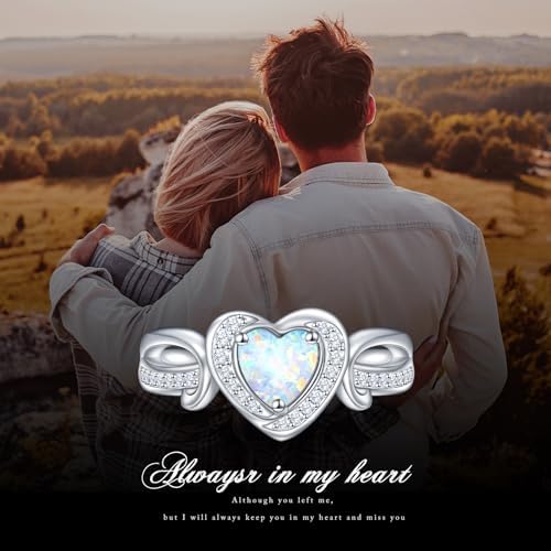 Heart Urn Ring for Ashes 925 Sterling Silver