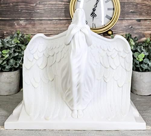 Ebros Rising Angel Cremation Urn White 240 Cubic Inches