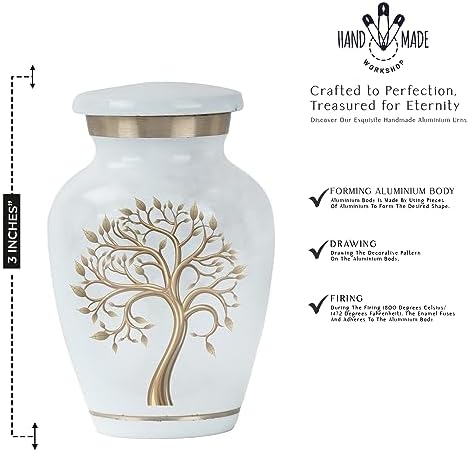 Yatskia Set of 4 Mini Keepsake Urns for Human Ashes