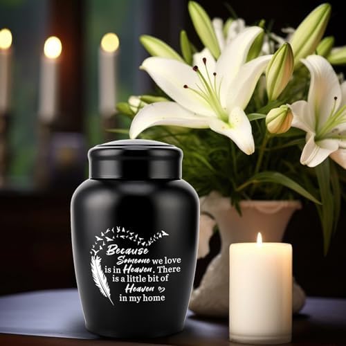 WAVITA Decorative Cremation Urn for Human Ashes