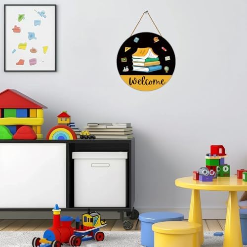 Yunkkin Welcome Sign Classroom Door Decor