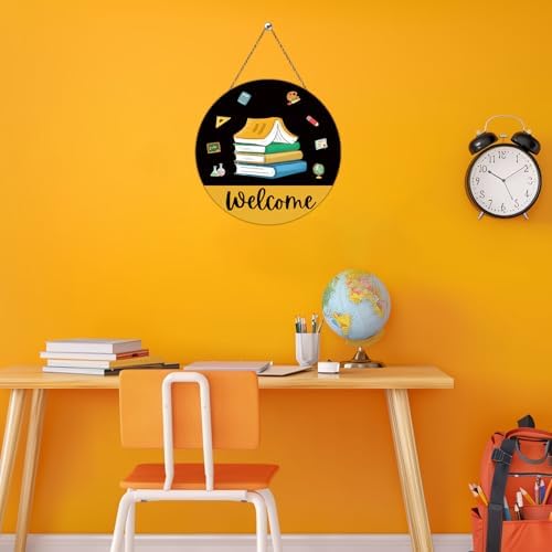 Yunkkin Welcome Sign Classroom Door Decor