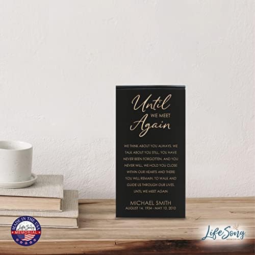 LifeSong Milestones Black Decorative Urn for Son or Father