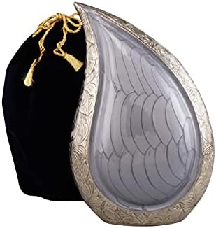 Cremation Urn Modern Teardrop Design for Human Ashes Adult Funeral Burial Home