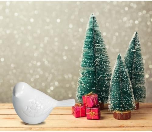Graceful White Song Bird Keepsake Urn with Velvet Box