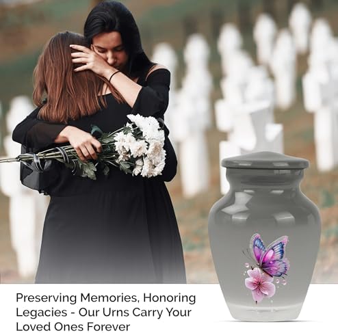 Butterfly Keepsake Urn for Human Ashes Set of 2