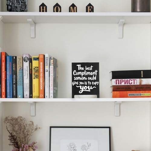 Inspirational Desk Sign with Motivational Quote