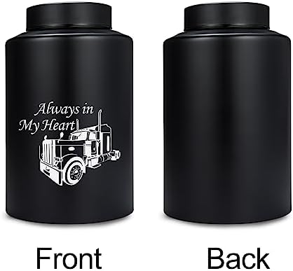 Gredstar Truck Cremation Urn Large for Human Ashes - Always in My Heart Decorative Funeral Memorial Keepsake