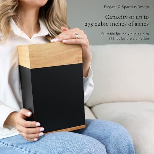 Lux Aeterna Timeless Maple Wood Cremation Urn