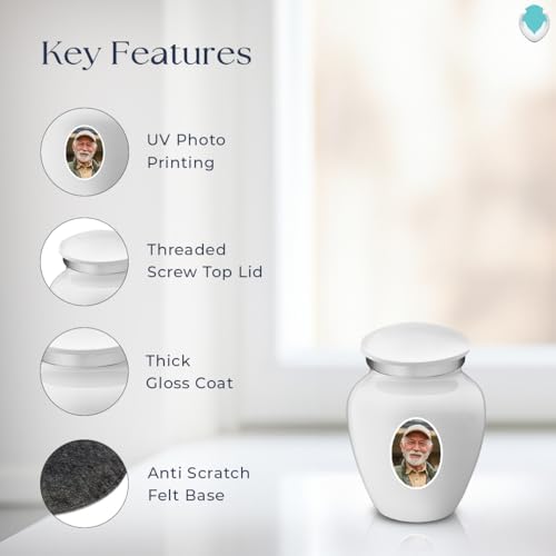 GetUrns Personalized Cremation Urn with Double Side Engraving