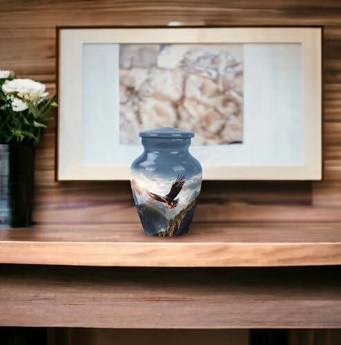 Eagle Flying Valley Mini Cremation Urns Set of 4
