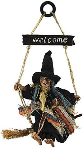 Retro Witch Welcome Sign Door Hanger