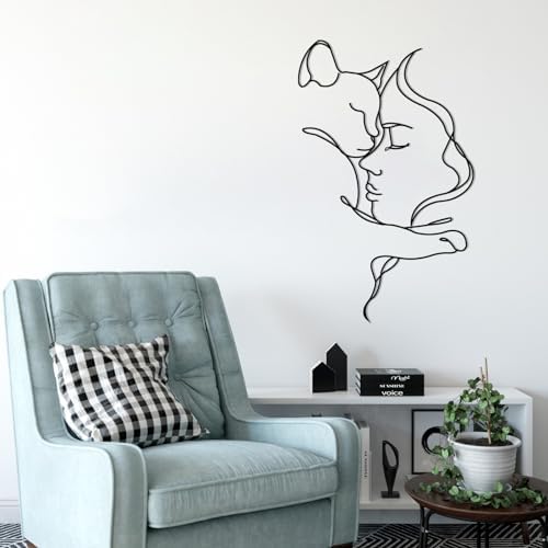 Seemy Cat Decor Wall Art 18x11 Metal Sign