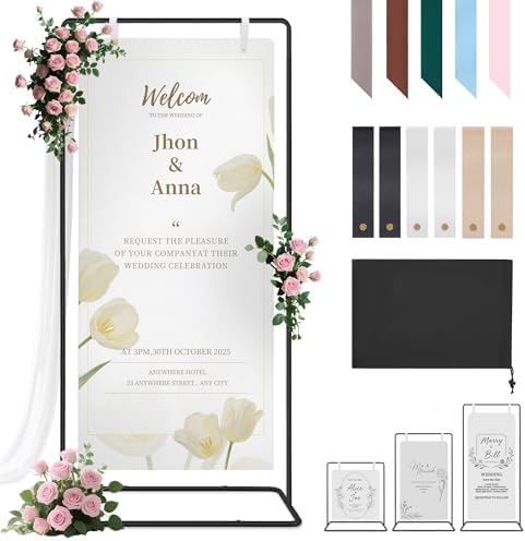 Adjustable Wedding Welcome Sign Stand Holder