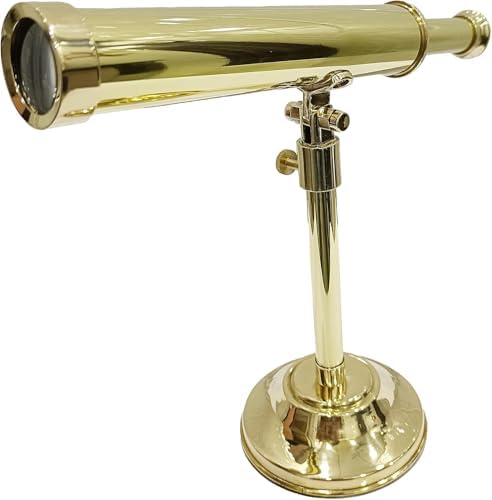Navy Handmade Brass Telescope Home Decor