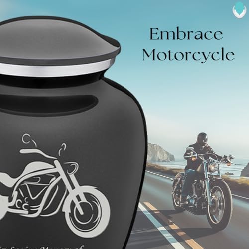 GetUrns Embrace Motorbike Cremation Urn for Human Ashes 44 Lbs