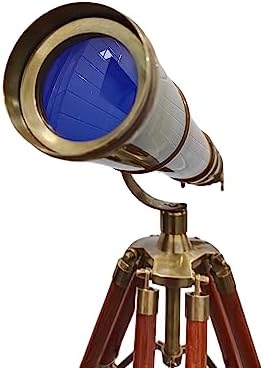 Vintage Nautical Telescope with Handmade Tripod