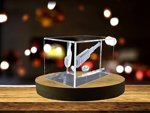 Sailing 3D Engraved Crystal Keepsake Souvenir