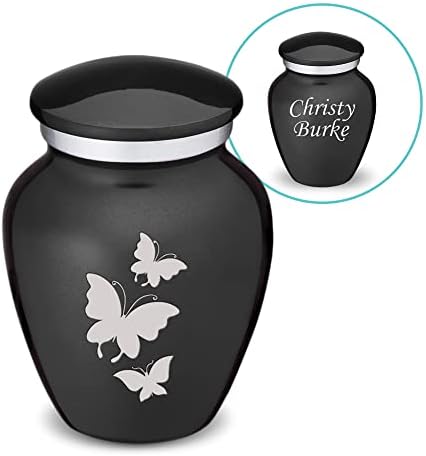 GetUrns Butterfly Cremation Urn with Double Side Engraving