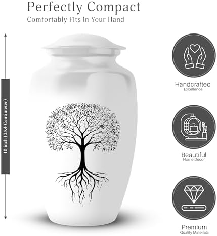 Tree of Life Urn for Ashes - 10 Inch Large Cremation Urn