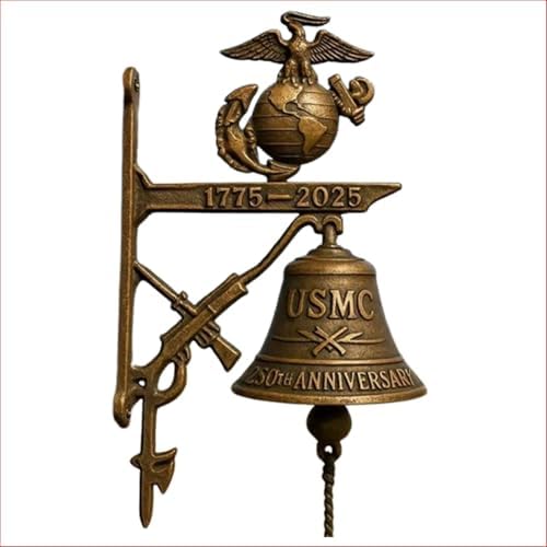 Marine Corps 250th Anniversary Doorbell - Bronze Color