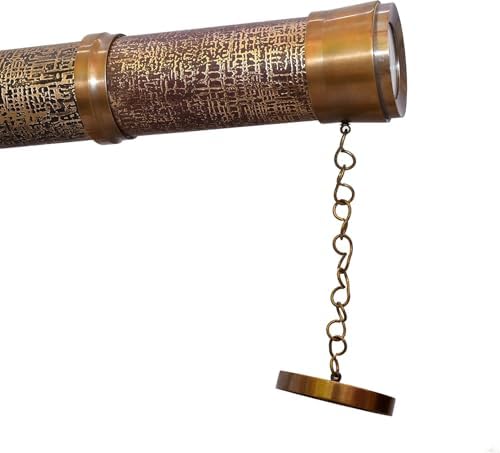 Royal Handmade Antique Brass Telescope Floor Standing Decor
