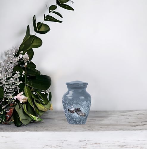 Dove Urn Set of 2 3 Inch Decorative Cremation Urns for Human and Pet Ashes