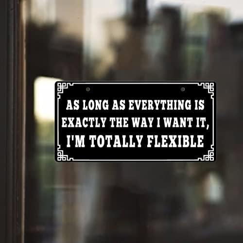 Double Sided Funny Wall Sign 10x5 Inch Decor