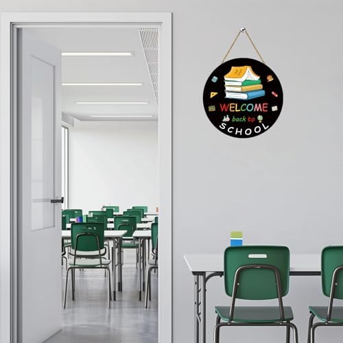 Yunkkin Back to School Welcome Sign Door Decor