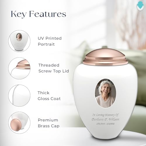 Personalized Picture Cremation Urn for Adult Ashes