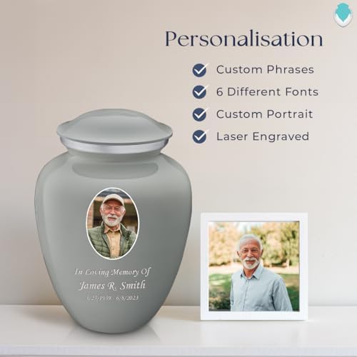GetUrns Adult Cremation Urns Large Slate Grey