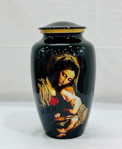 Mary With Baby Jesus Christ Urn - Large Cremation Urn