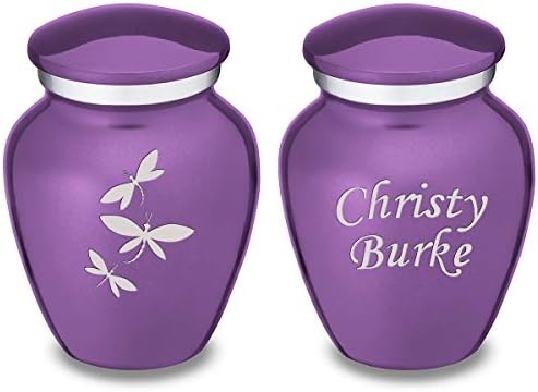 GetUrns Dragonfly Cremation Urn with Double Side Engraving