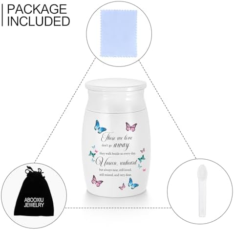 Elegant 3 Inch Mini Urn for Human Ashes