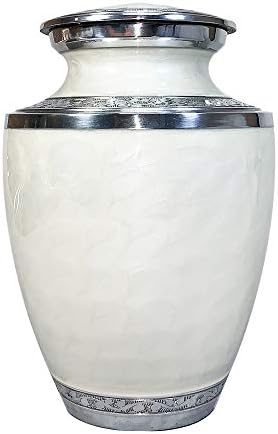 Extra Large White Cremation Urn for Two Adults