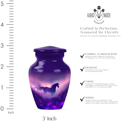 Twilight Horse Cremation Urn for Human Ashes