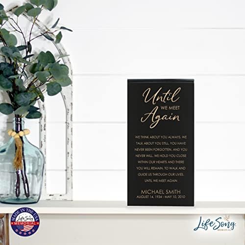 LifeSong Milestones Black Decorative Urn for Son or Father