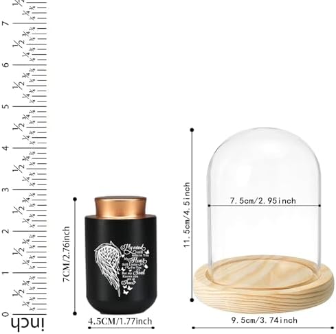 Small Keepsake Urn for Adult Ashes with Display Case