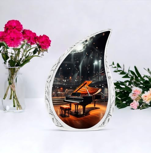 Grand Piano Cremation Urn for Adults - 10 Inches