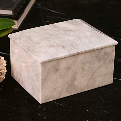 Deering Moments Bey-Berk White Marble Cremation Urn - Large