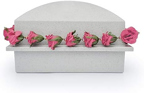 Crowne Vault Burial Urn with Pink Roses