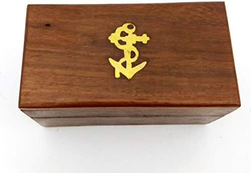 Handmade Brass 6 Inch Telescope with Rose Wood Box