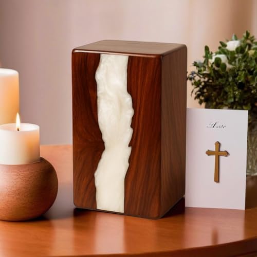 Prime Art Handcrafted Wooden Cremation Urn
