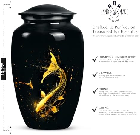 Decorative Urn for Human Ashes 10 Inch
